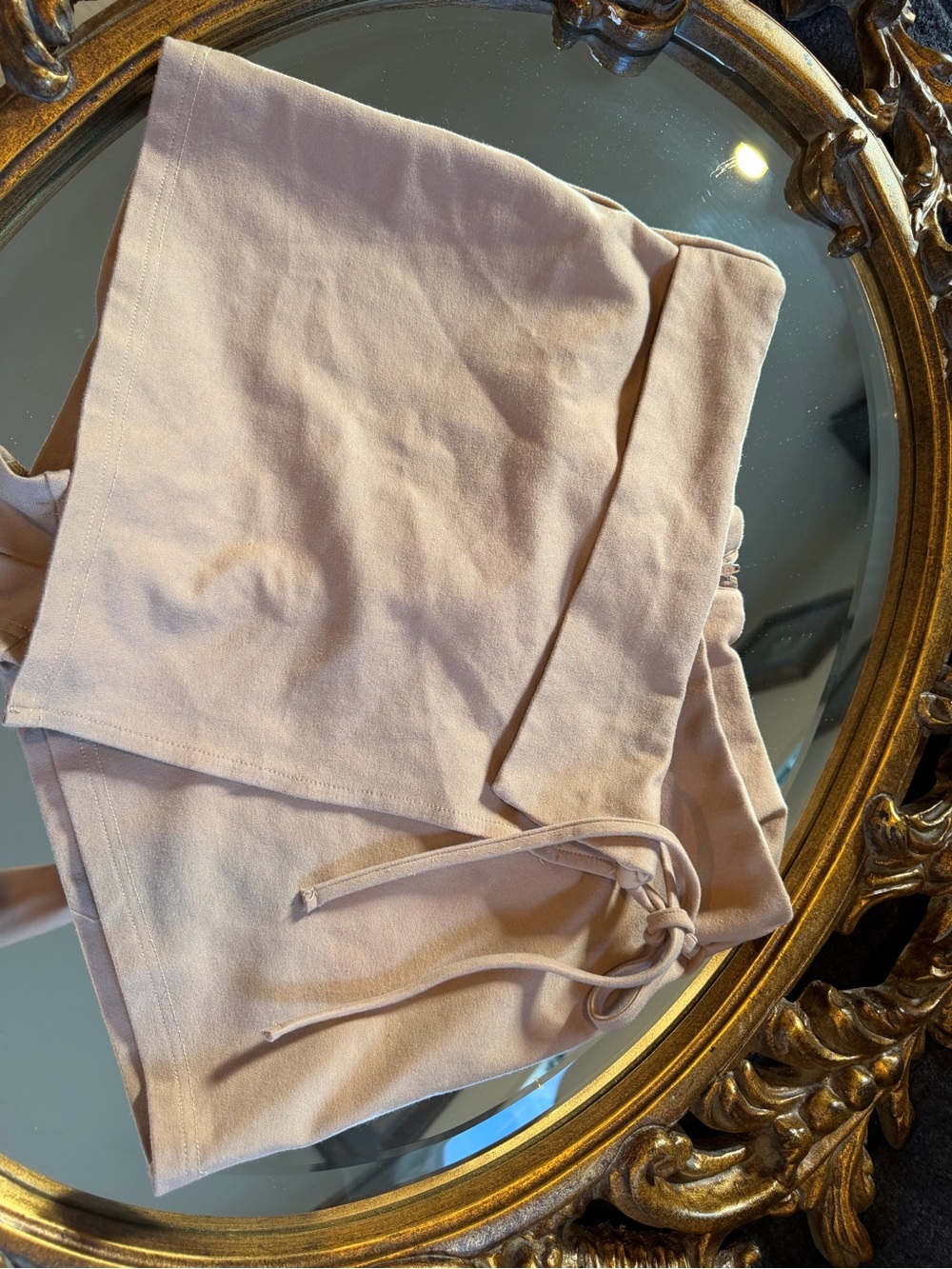 Windsor tan High-Rise Tie-Waist Skorts